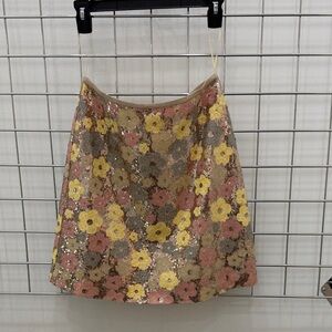 Floral Sequin Women's Skirt
